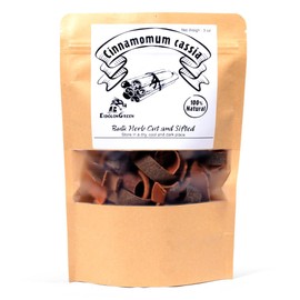 EidolonGreen [China Medicinal Herb] Organic Cinnamon Sticks 1" Cut (Rougui/肉桂) - 100% Natural Cinnamomum Cassia for Baking, Tea, and Dried Bulk Herbs 3oz (88g)