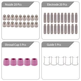 SG-55 AG-60 WSD-60 .030" Plasma Cutter Cutting Torch Tip Nozzles Consumables Kit 50pk