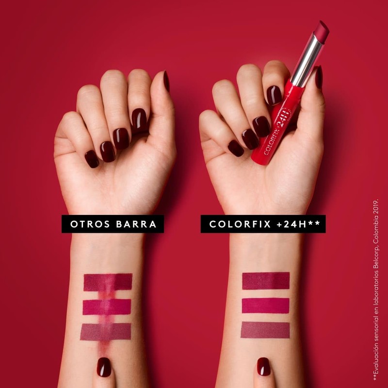 ésika - Labial Colorfix 24h Color Rosa Guerrera 2g, 24