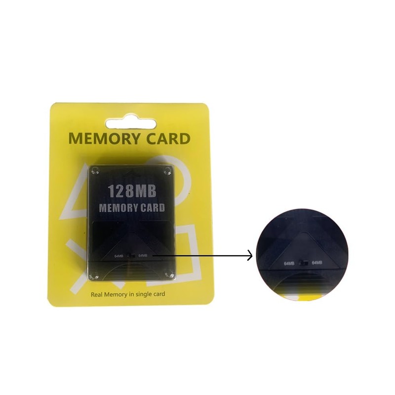 WICAREYO Black 128MB Memory Card Module for PS2
