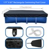 177in x 87in Rectangle Pool Cover for Above Ground Pool,