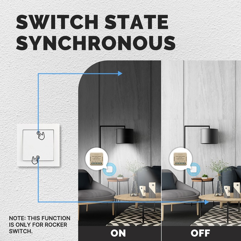 Tuya WiFi Intelligent Switch Dimmer DIY Module Light Switch Mobilephone