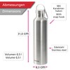 wenco Premium Stainless Steel Drinking Bottle 1 Litre