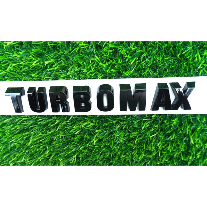 1PC 2024-2025 Turbomax Emblems 3D Badge Nameplate Hood Letters Logo