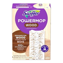 Swiffer Power Mop 15.4 in. Wet and Dry Microfiber Mop Refill 5 pk