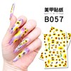 LANODO 12 Pcs Nail Stickers 3D Multiple Styles Sunflower DIY