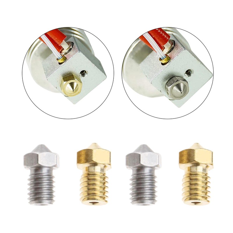 EMSea 16-Piece 3D Printer Nozzle Set, Size 0.2 mm, 0.4