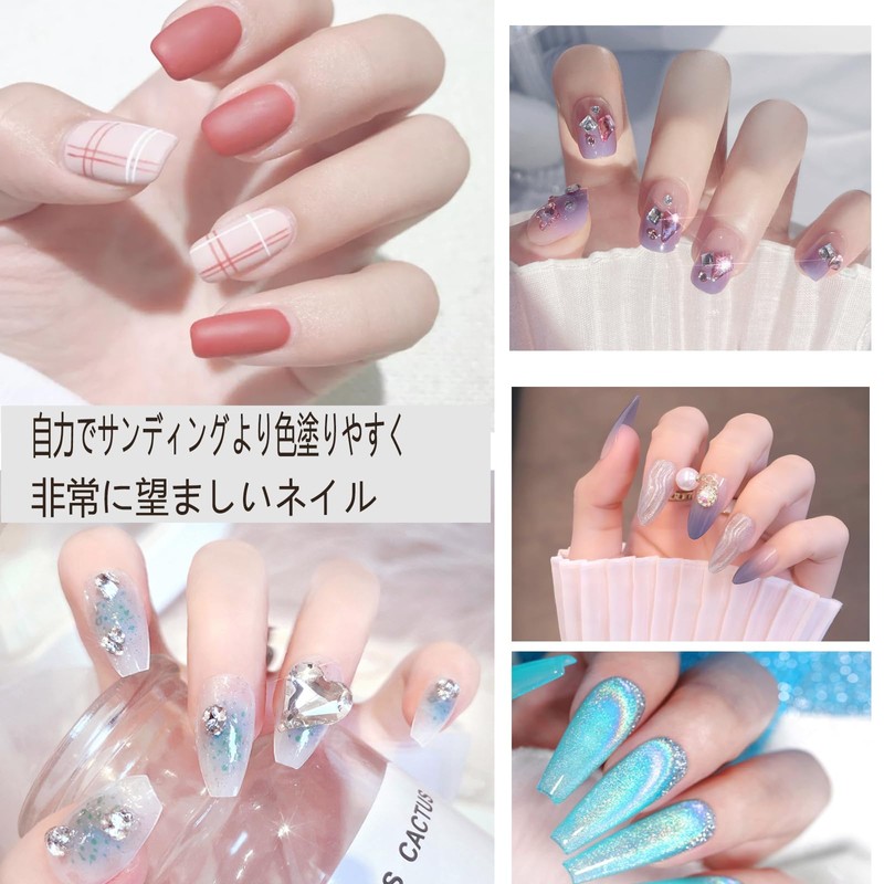 HAPVITAL Nail Tips, Ultra Thin, Long, Clear, 240 Pieces, Summer