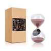 SWISSELITE Puff Sand Timer, Hourglass Sand Timers, Inspired Glass for