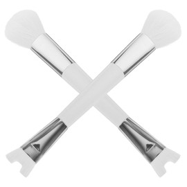 Beavorty Brocha Para Contorno De Nariz 2 Uds. Brocha De Maquillaje En Forma De U Brochas De Cerdas Suaves De Doble Extremo Para Esculpir Y Definir La Nariz Brocha 2 En 1