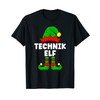 Technik Elf IT Christmas Outfit Family Partner Look Costume T-Shirt,