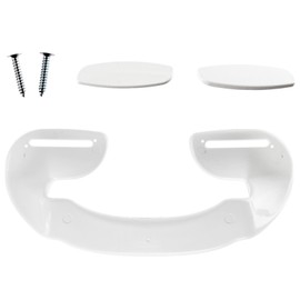 SPARES2GO Adjustable Ergonomic Handle Door for Servis Fridge Freezer (190mm, White)