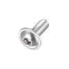 sourcing map Flanged Button Head Socket Cap Screws, M4*10mm Hex