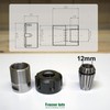 Fraiser Spindle Compatible with POF 1200-1400 ER20 Vertical Milling Cutter