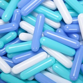 STARBOLO Ball Pit Balls for Toddlers - Pack of 50 Balls 5.12inches Long Shapes Crush Proof Plastic Toy Balls for Toddlers Ball Pits, Playpen Play Tent, Baby Pool(Green Blue White)