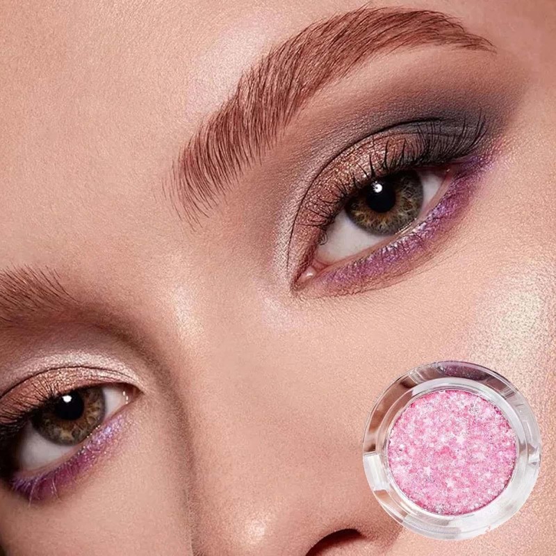 Diamond Crystal Rose Baby Pink Eye Shadow Loose Glitter Dust