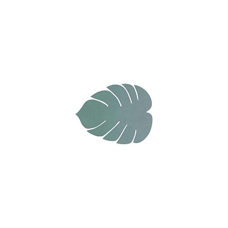 Lind DNA Monstera 989963 Glass Coaster Recycled Leather Nupo Pastel