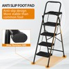 SEGAWE 4 Step Ladder with Tool Platform Anti-Slip Sturdy &