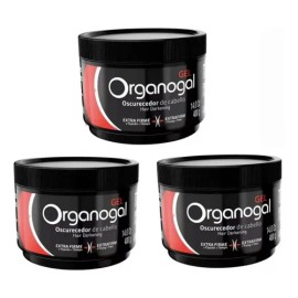3 Gel Organogal Grisi Oscurecedor De Cabello 400g                                                                                                     