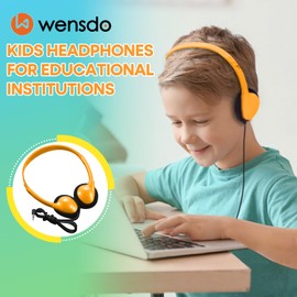 Wensdo Bulk Headphones for Kids 8 Pack Multi Colored for School Classoom Students Teen Boys Girls Children Baby Toddler and Adult(Mixed Colors)