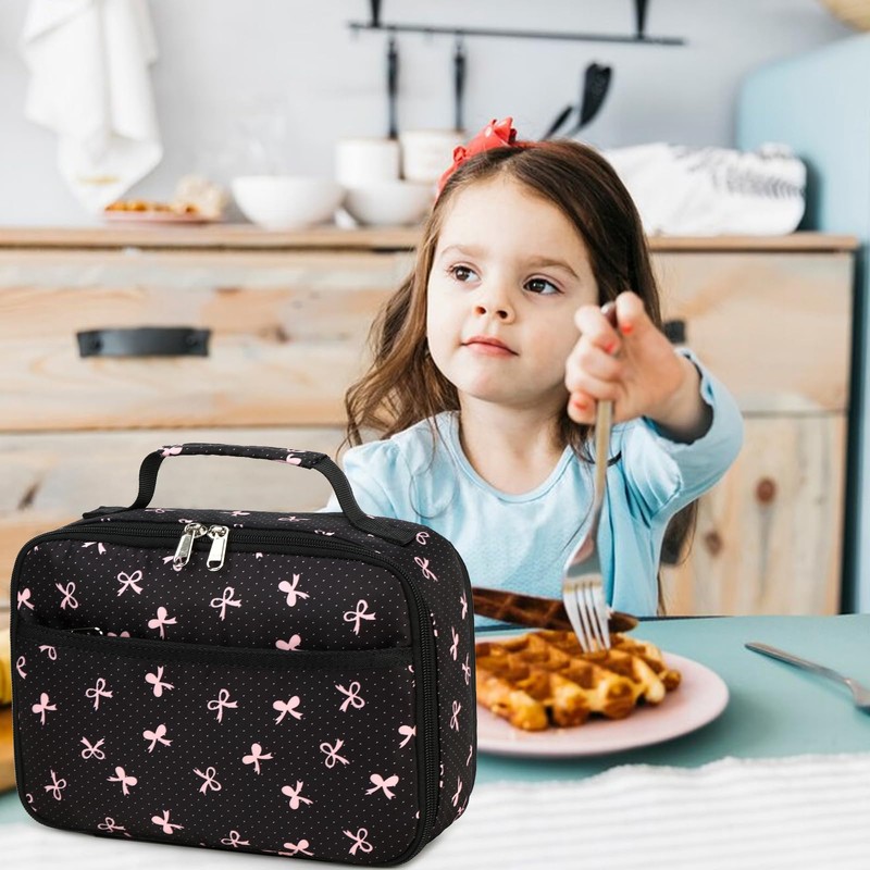 LEDAOU Lunch Box Kids Insulated Lunch Bag Girls Toddler Reusable