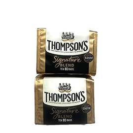 Thompson's Tea Irish Signature Blend 2 Pack Bundle 160 Tea bags
