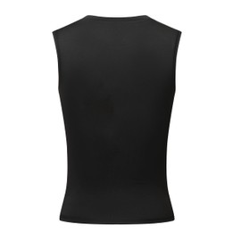 Runceptual Youth Boys Compression Sleeveless Shirt Undershirts Workout Base Layer Vest Quick Dry Soccer Shirts (US, Alpha, Small, Regular, Black)
