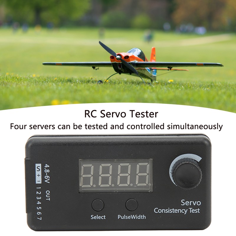 Digital Servo Tester 3 Modes High Accuracy Black Plastic Servo
