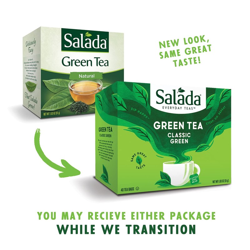 Salada Green Tea Classic Green with 40 Individually Wrapped Tea