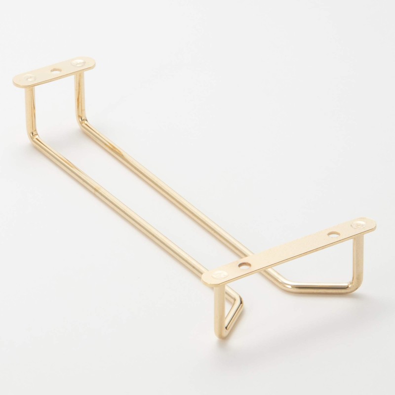 遠藤商事 業務用 グラスハンガー 10インチ スチール・真鍮メッキ PGL6610