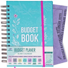 Budget Planner & Monthly Bill Organizer Book - (Non-Dated) Budget Book and Expense Tracker Notebook– Financial Planner Bundled with Cash Envelopes