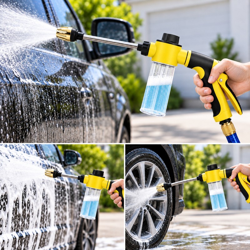 High Pressure Hose Nozzle for Car Washing – Handheld Water