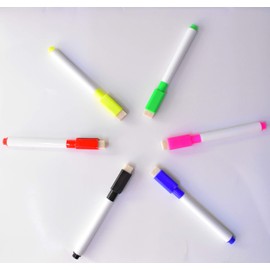 REQUISITE NEEDS 12 Shaped Magnetic Colour set white board markers pen dry wipe markers easy wipe
