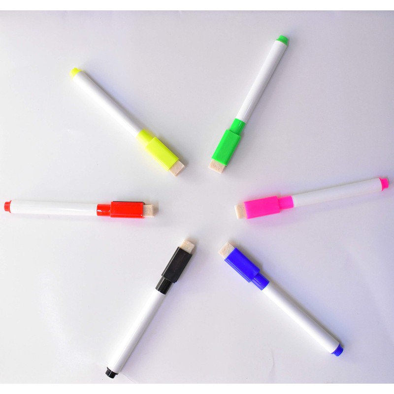 REQUISITE NEEDS 12 Shaped Magnetic Colour set white board markers