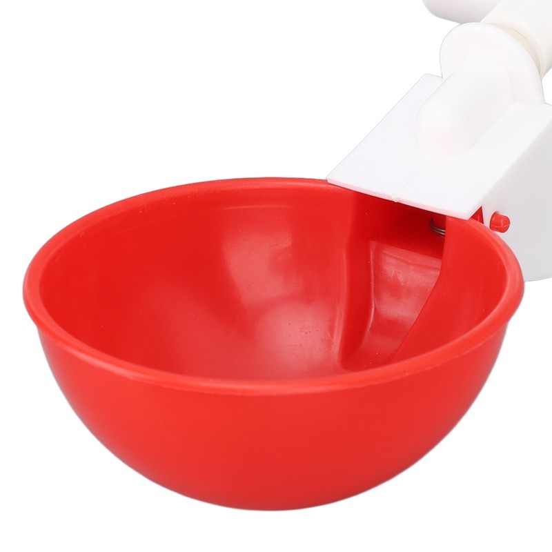 12 Sets Chicken Watering Cup with Tee Connector Automatic Feeding