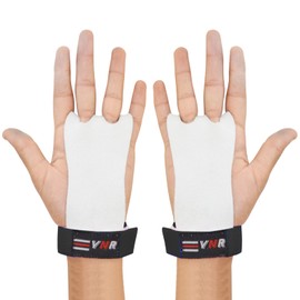 Gymnastics Palm Hand Guards, Junior Children Kids Beginner Grips Palm Protect Gymnastics Leather Training Gloves (M, Black)