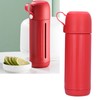 310ml Glass Cup with Lid Portable Dual Purpose Water Mug
