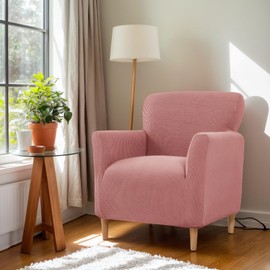 LiveGo Armchair Covers Banquet Armchair Slipcovers stretch knit Chair Slipcover with Arms Stretch Chair Covers for Living Room Soft Armchair Slipcover Nonslip Dog Pet Friendly Furniture Protector