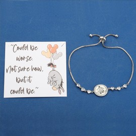 KEYCHIN Funny Eeyore Bracelet Eeyore Fans Gifts Eeyore Jewelry For Women Girls(Eeyore C-S)