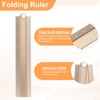 HARFINGTON Folding and Straight Ruler Kit 30/15cm Metric Aluminum Alloy