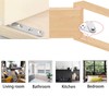 Leliafleury 4Pcs Eccentric Pivot Door Hinges 77.5 x 17.6mm Stainless