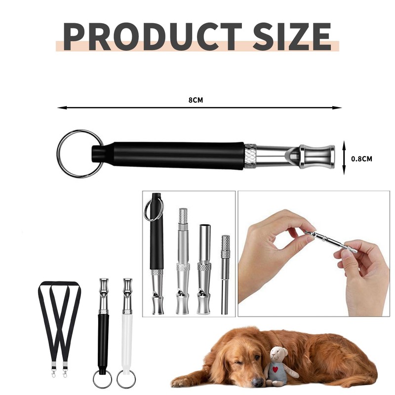 Weenwill Dog Training Whistle,2 Pcs Dog Whistles for Recall Ultrasonic