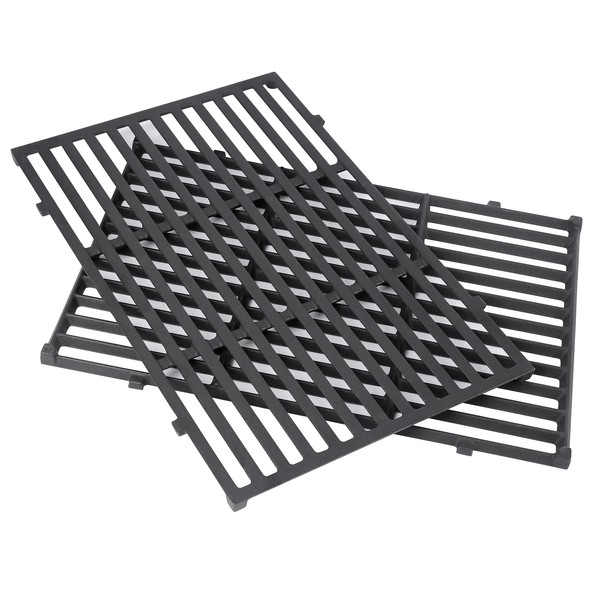 QuliMetal 17.5" Grill Grates for Weber Spirit 300 and Spirit II 300 Series, Spirit E/S-310 E/S-320 E/S-330, Spirit 700, Genesis Silver/Gold B & C, Genesis 1000-3500, Cast Iron Part for Weber 7638 7639
