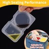 Crazystorey Double Compartment Condiment Container,Premium Reusable Snack Containers with Lids