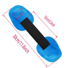 PVC Strap Handle Patches for SUP Paddleboard &Inflatable Boats Kayak Seat Strap for Dinghy Canoe and Boat PVC Armrest in 2 pcs (Blue)