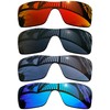 MYCOURAG 4 Pieces Replacement Lenses for Oakley Batwolf OO9101 Sunglasses