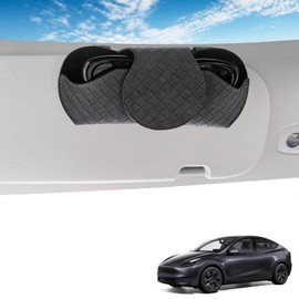 Alllake Sunglass Holder for Car, Sunglasses Clip for Car Visor, Magnetic Sunglass Organizer for Car Accessories 2024, Black