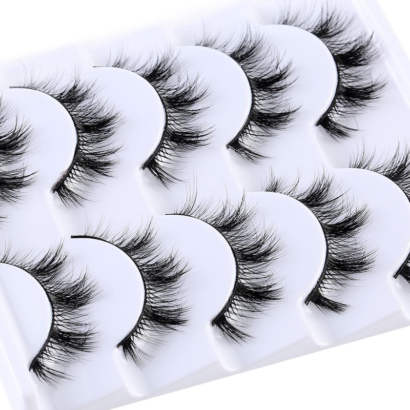 Russian Stripes False Eyelashes Wispy Lashes 8D Fluffy Eyelash Manga