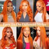 20 Inch Ginger Orange 13x4 Lace Front Wigs Human Hair