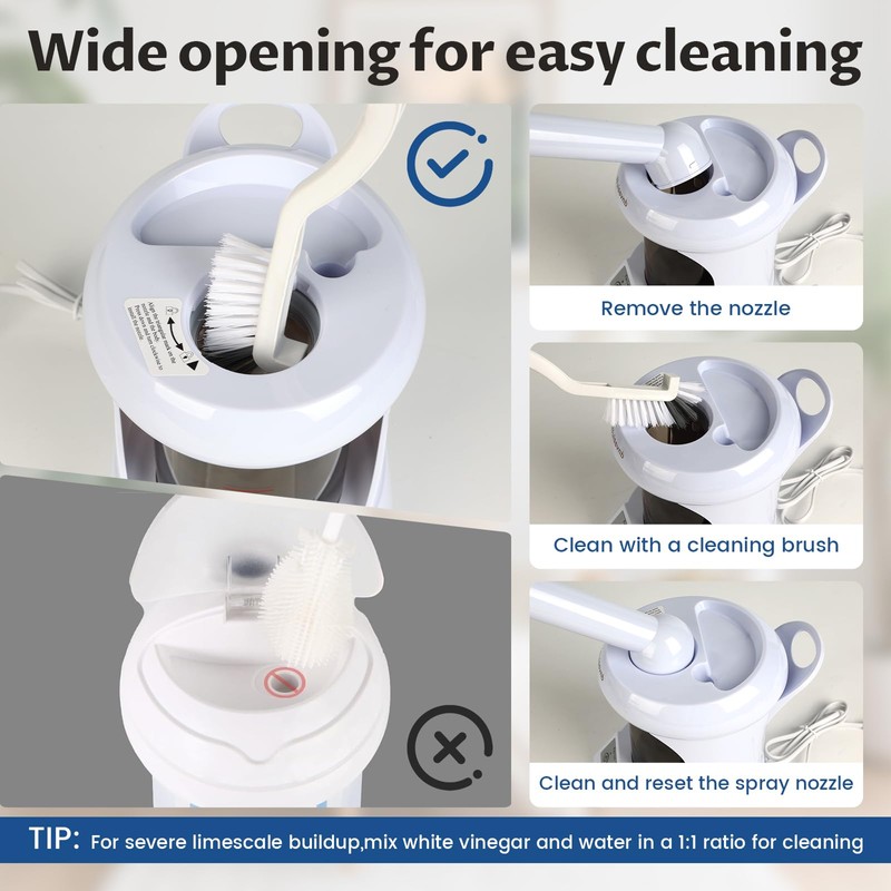 Wuissvnb 2 in 1 Hair Steamer, Facial Steamer for Care